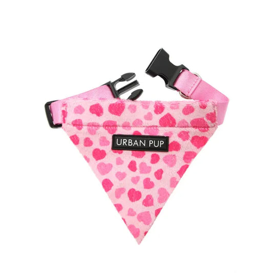 Pink Hearts Dog Bandana Collar - Urban Pup - 1