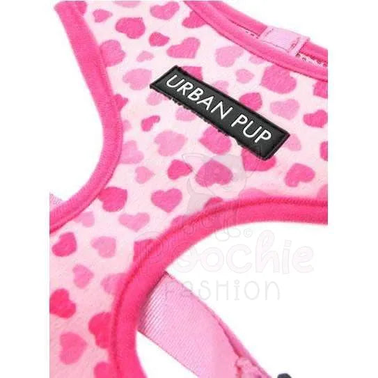 Pink Hearts Dog Harness - Urban Pup - 4