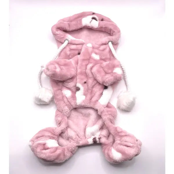 Pink Teddy Onesie Dog Pyjamas - Urban Pup 2