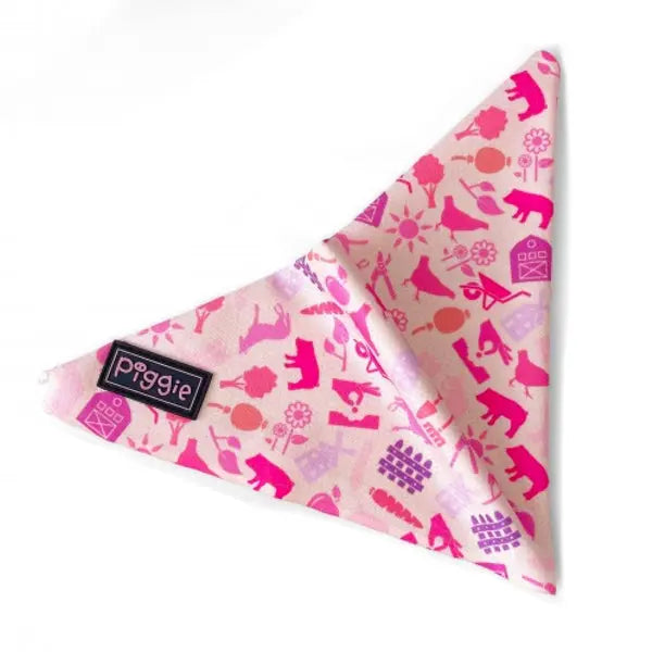 Pinky Farm Tie On Dog Bandana - Piggie - 2