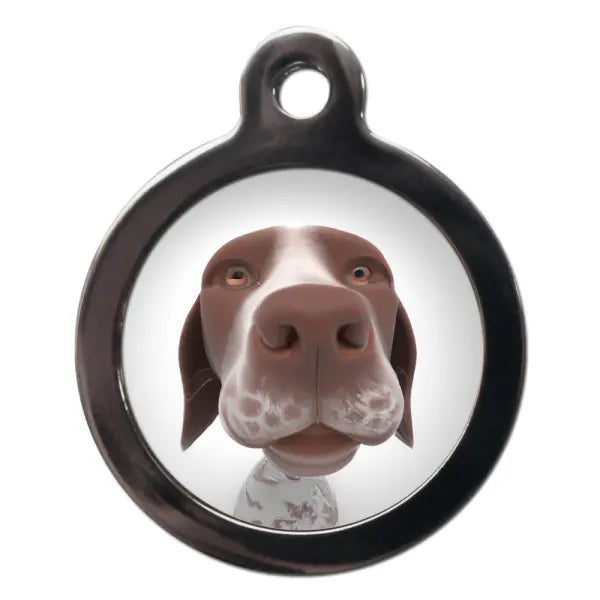 Pointer Fish Eye Lens Dog ID Tag - PS Pet Tags - 1