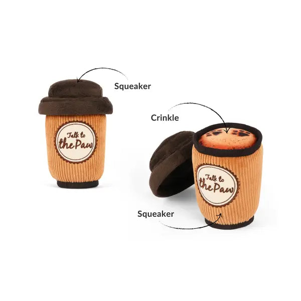 Pup Cup Cafe Latte to Go Dog Toy by P.l.a.y - P.l.a.y - 2