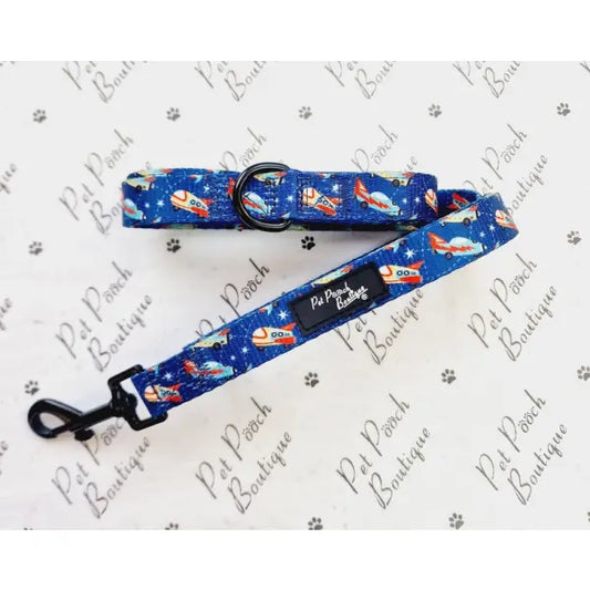 Racing Rockets Dog Lead - Pet Pooch - 1