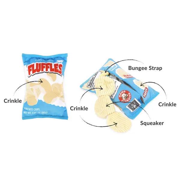 Snack Attack Fluffles Chips Dog Toy by P.l.a.y - P.l.a.y - 1