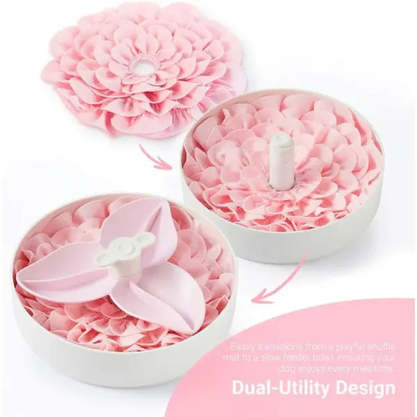 Spin Accessories Blossom Snuffle Mat Baby Pink Duo Pack - Level Medium - Petdreamhouse - 3