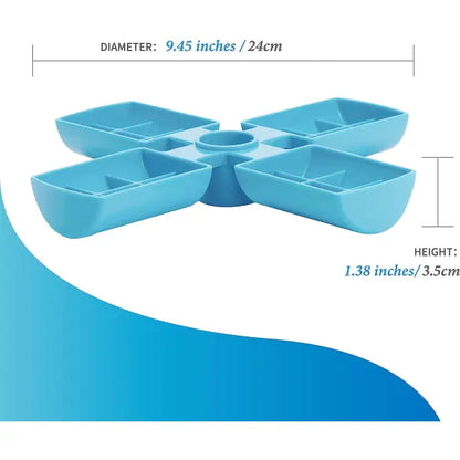 SPIN Accessories Windmill Feeder In Blue - Level Easy - PetDreamHouse - 3