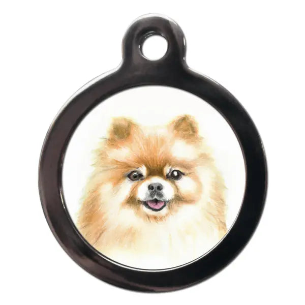 Spitz Portrait Dog ID Tag - PS Pet Tags - 1