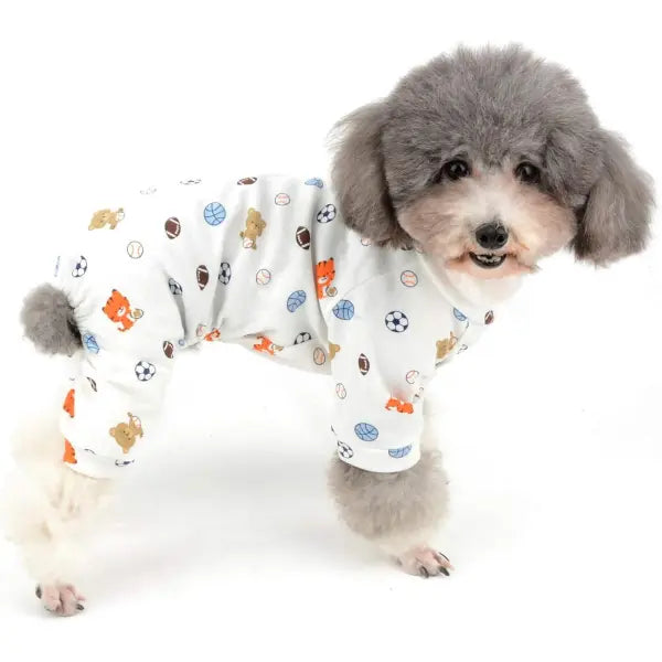 Sports Balls Small Dog Pyjamas - Posh Pawz - 4