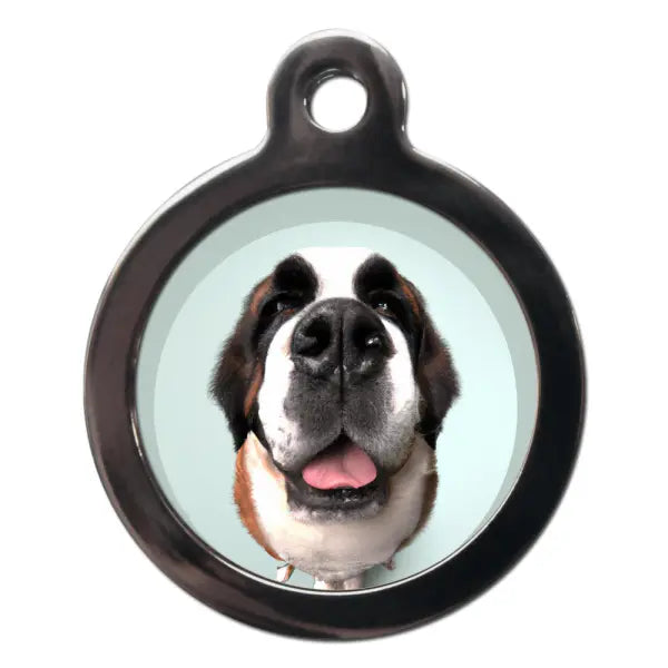 St Bernard Fish Eye Lens Dog ID Tag - PS Pet Tags - 1