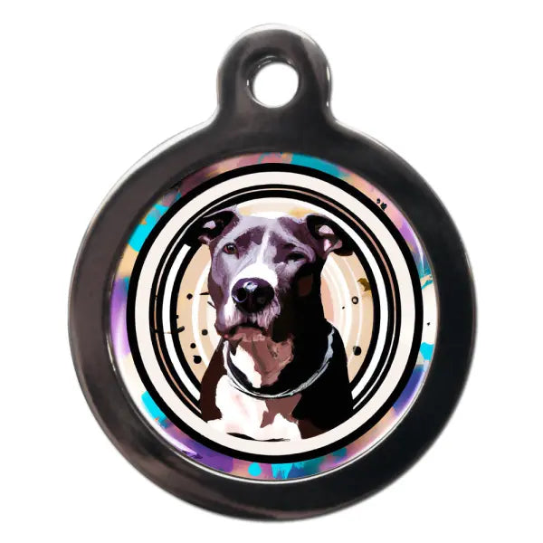 Staffy Graffiti Dog ID Tag - PS Pet Tags - 1