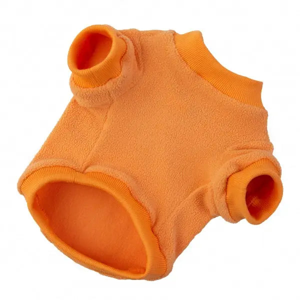 Tangerine Orange Micro Fleece Dog Sweatshirt - Rich Paw - 2