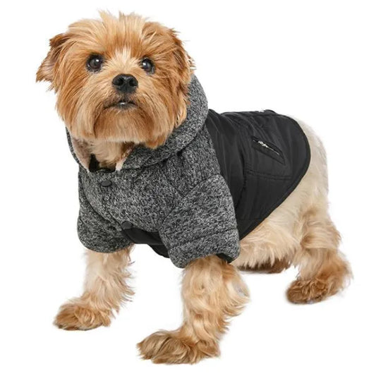 Urban Pup Black Cheviot Parka Dog Coat Xsmall - Sale - 1