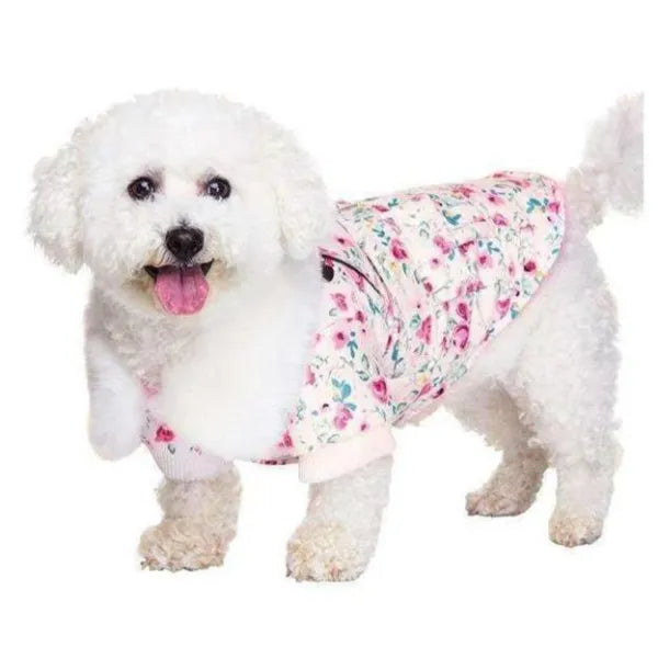 Urban Pup Floral Cascade Dog Coat Large - Sale - 1