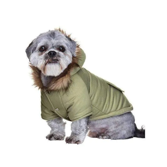 Urban Pup Green Mod Fishtail Parka Dog Coat - Xs - Sale - 1