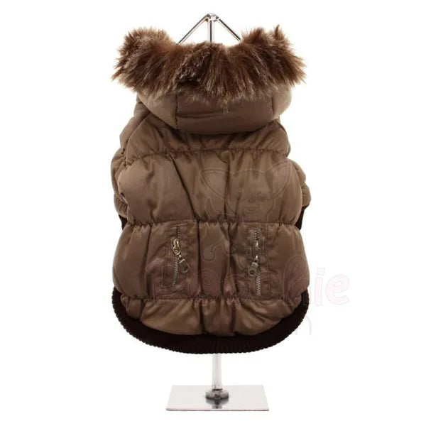 Urban Pup Light Brown Luxury Quilted Dog Coat Xsmall - Sale - 2