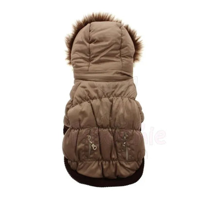 Urban Pup Light Brown Luxury Quilted Dog Coat Xsmall - Sale - 3