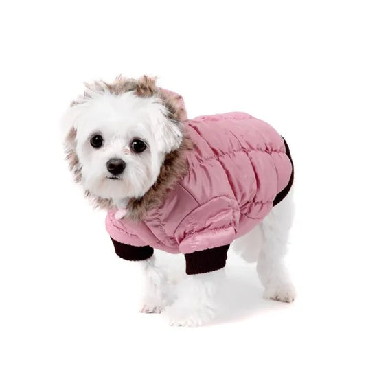 Urban Pup Pink Quilted Ski Parka Dog Coat Xlarge - Sale - 1