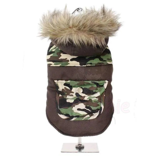 Urban Pup Two Tone Camouflage Parka Dog Coat - Medium - Sale - 2