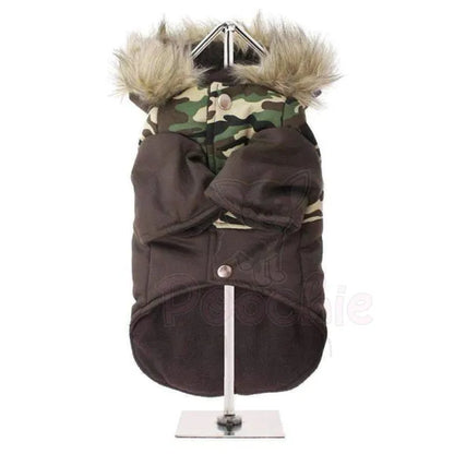 Urban Pup Two Tone Camouflage Parka Dog Coat - Medium - Sale - 3