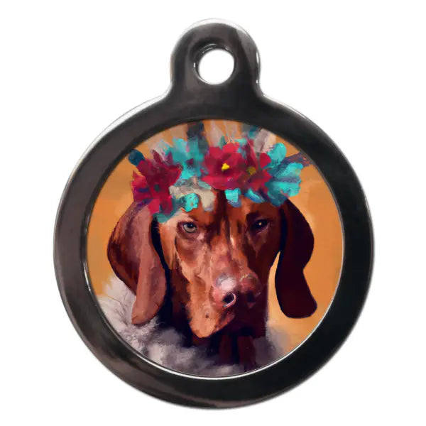 Vizsla Hippy Dog ID Tag - PS Pet Tags - 1