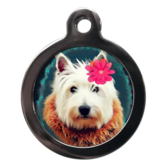 Westie Hippy Dog ID Tag - PS Pet Tags - 1