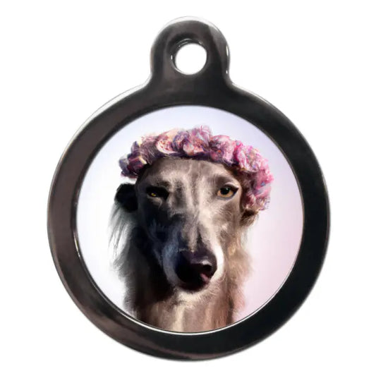 Whippet Hippy Dog ID Tag - PS Pet Tags - 1