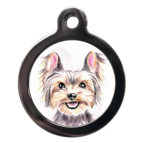 Yorkie Portrait Dog ID Tag - PS Pet Tags - 1